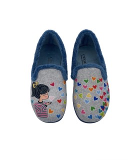 5583 IMITACION FIELTRO BESITOS GRIS