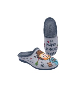 55060-2 IMIT FIELTRO PADRAZO GRIS