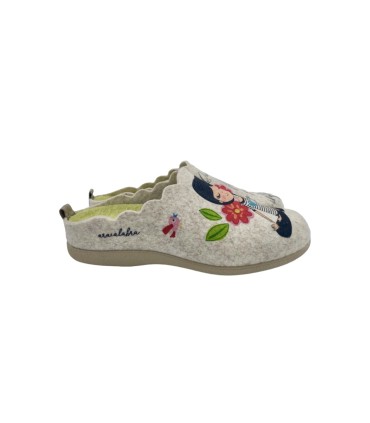 Zapatilla de casa 5516 FIELTRO FLUYA BEIG